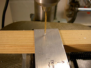 Drilling the Pilot Hole for the Tripod Screw hole