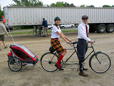 The Tandem with Tessa in the Trailer