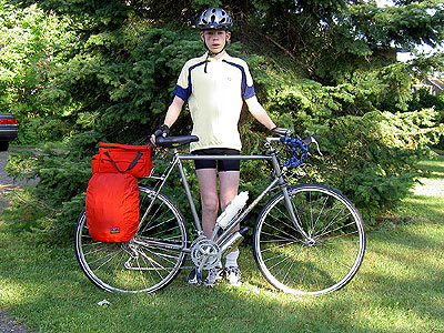 Henry with Trek ready to go