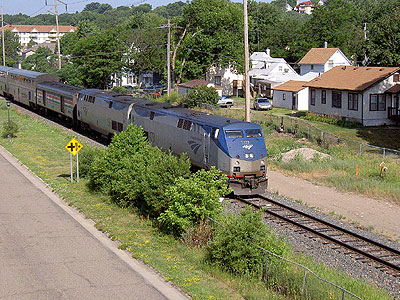 Amtrak Empire Builder departs for Winona and Chicago.