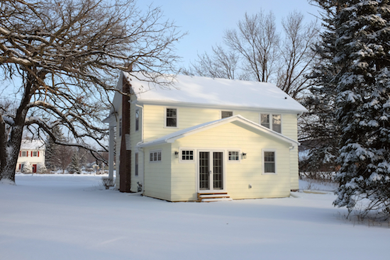 The house on Boxing Day, after the snow, December 2014