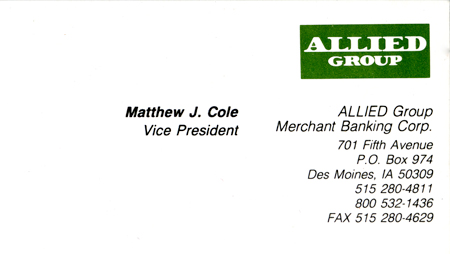 Vice President  ALLIED Group Merchant Banking