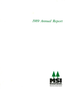 MSI 1989 Annual Report cover