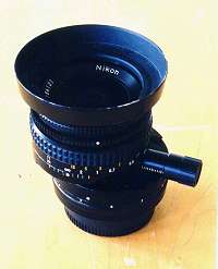 Nikon 35mm f/2.8 PC lens, shifted